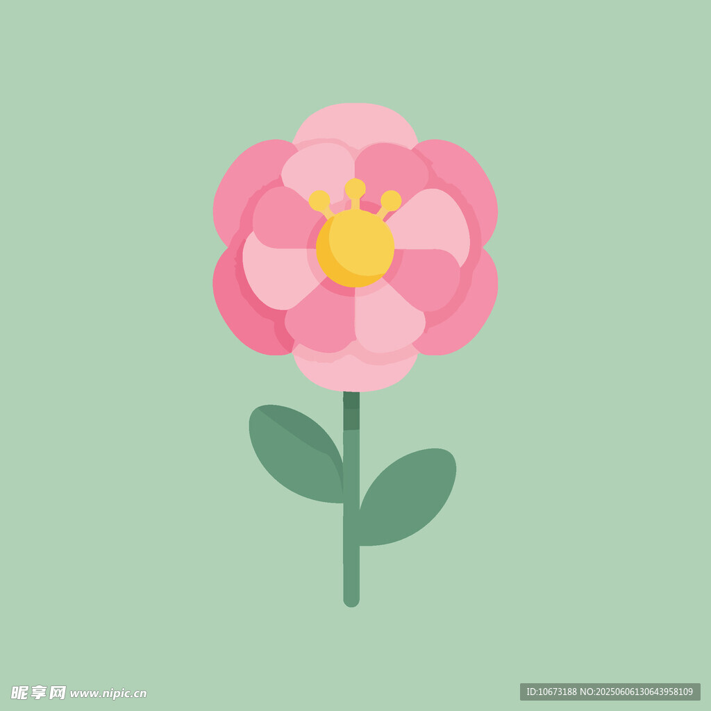 粉色花朵插画