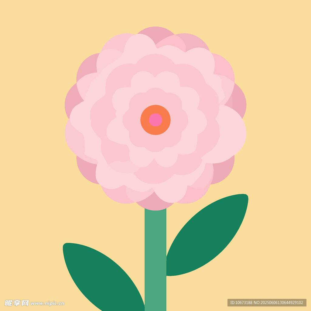 粉色花朵插画