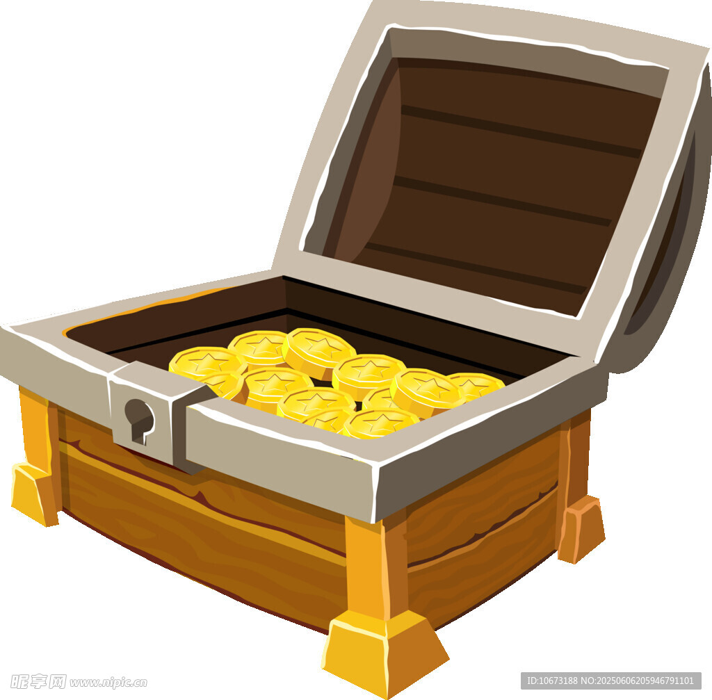 宝箱内装满金币