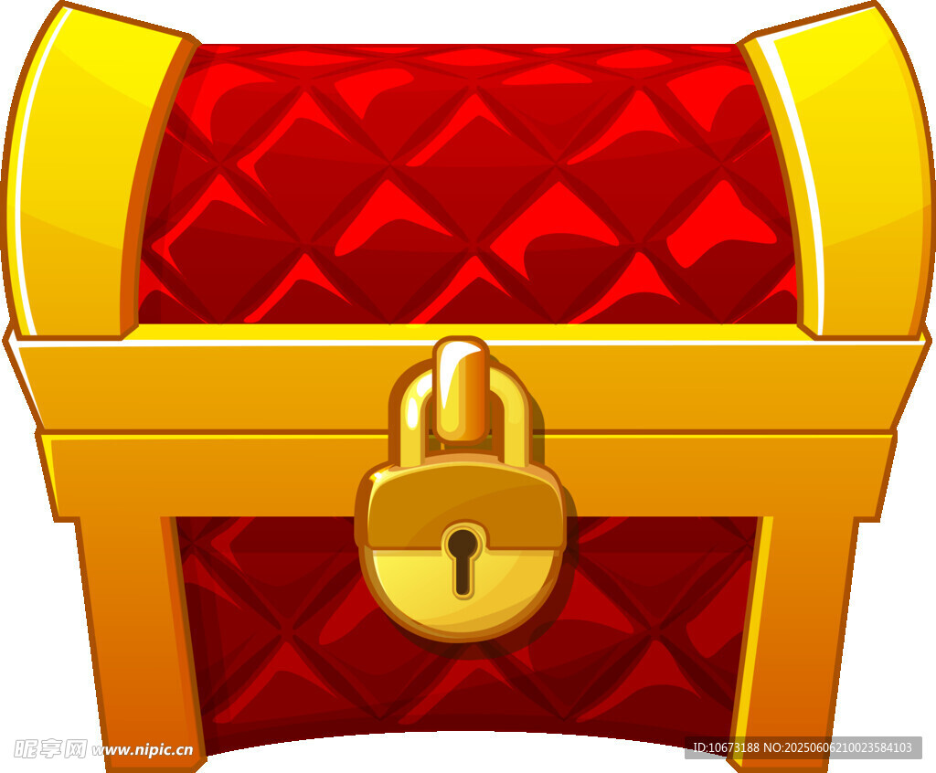 金色锁扣宝箱