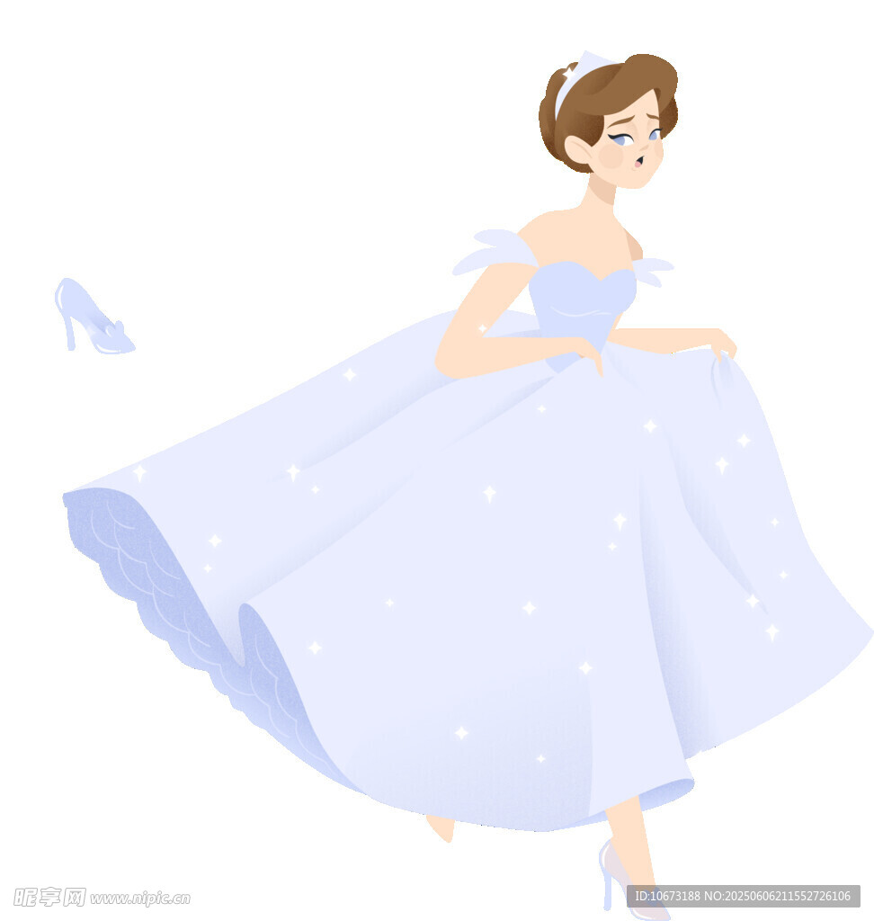 梦幻蓝裙芭蕾女孩