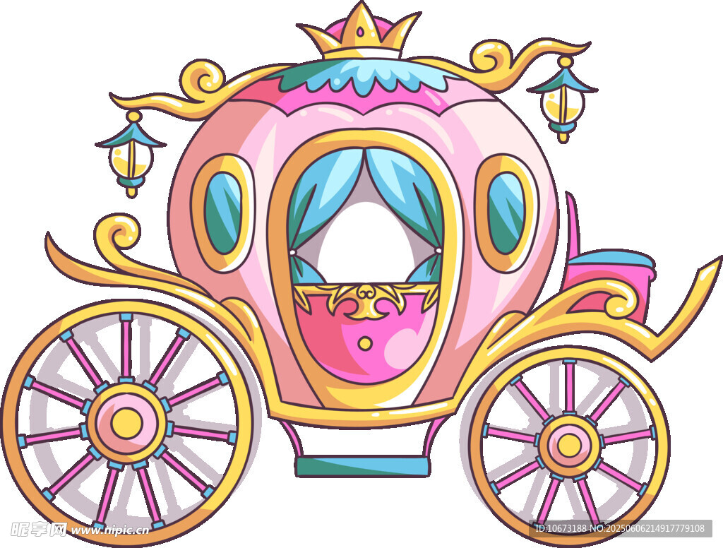 梦幻粉色公主南瓜马车
