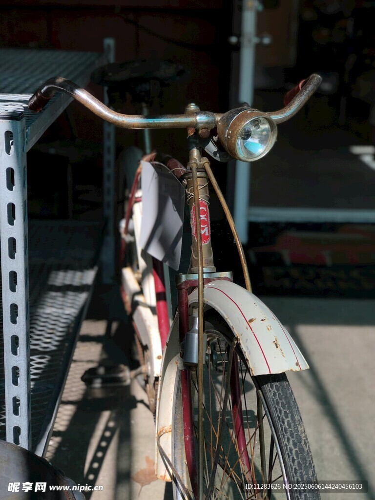 复古自行车特写