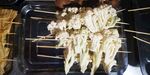 烤串上的鲜嫩白花菜
