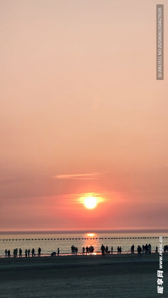 北海银滩日落