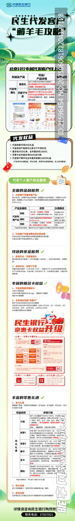 长图设计 民生银行 银行长图