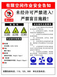 有限空间作业安全告知
