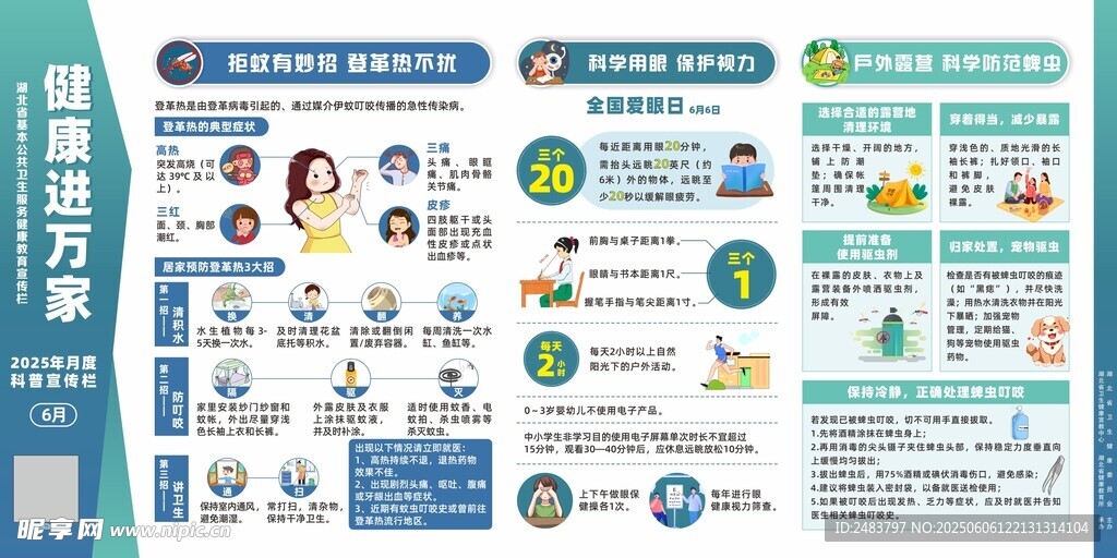 2025年6月健康进万家宣传栏