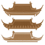中式传统屋顶建筑