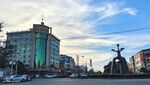 建筑与雕塑南康镇大花圈转盘