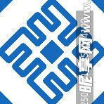 蓝白几何图案图标