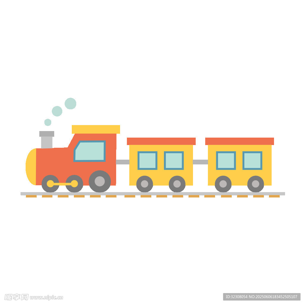 可爱卡通小火车