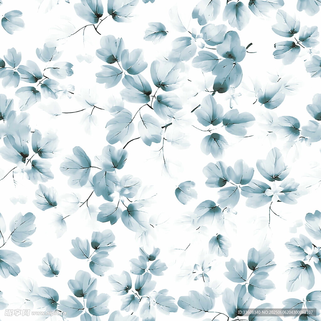 水彩花