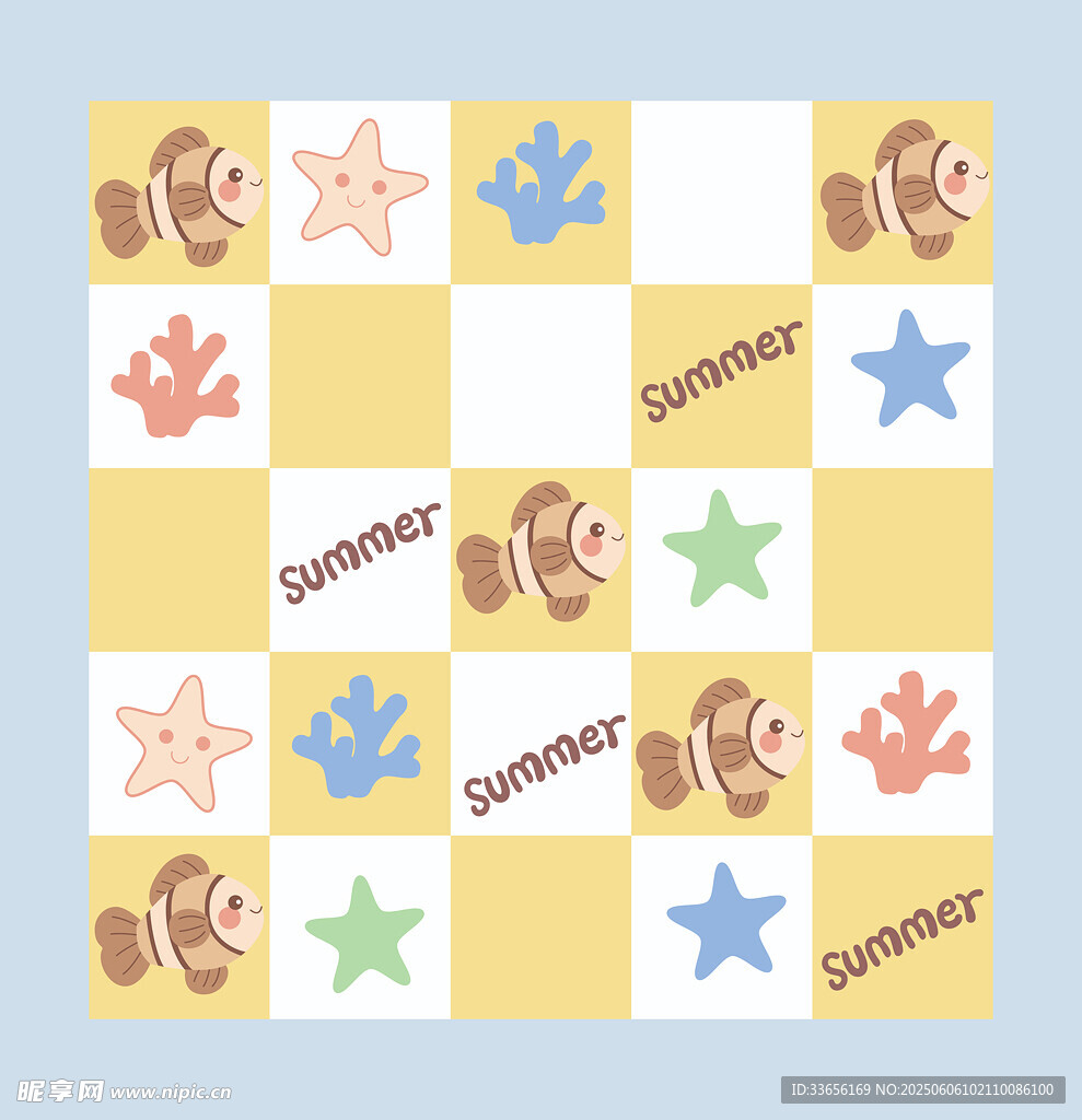 棋盘图案设计