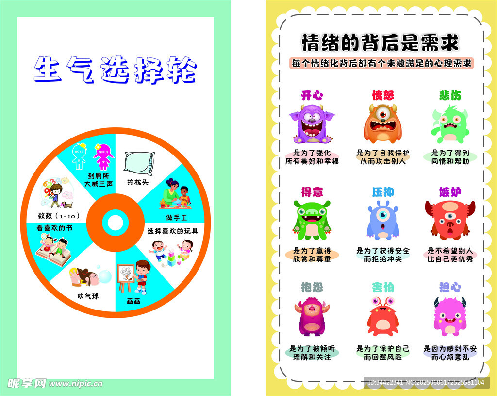 儿童情绪小游戏情绪表情转盘
