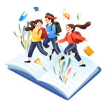 书中少年开启知识之旅