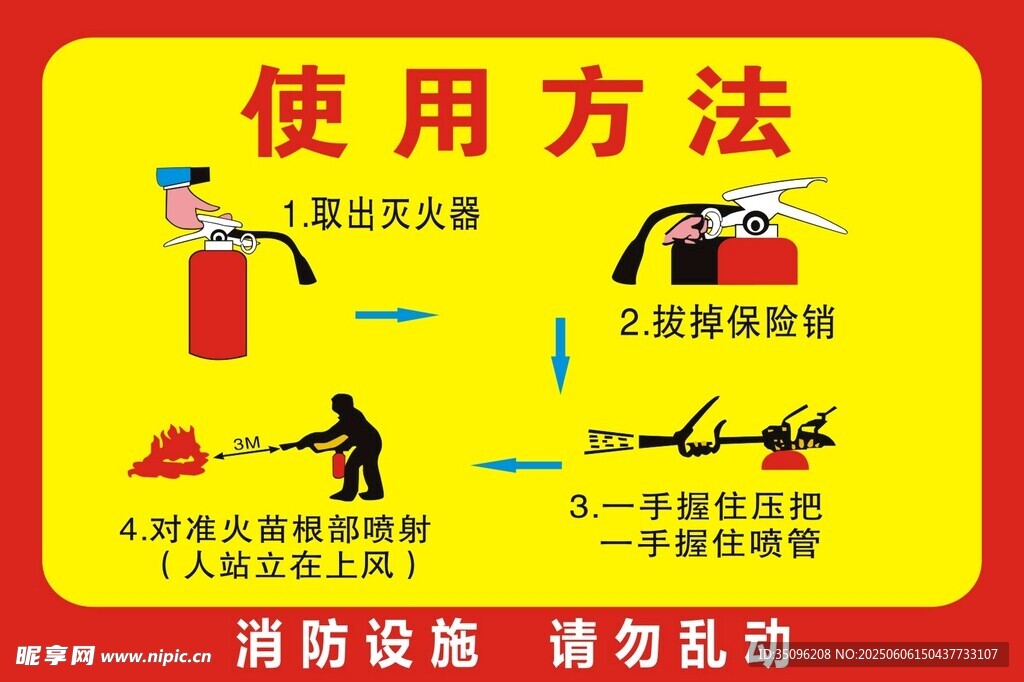 消防设施使用方法图示