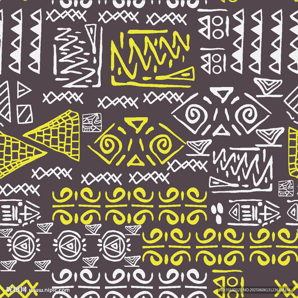 几何图案黑白黄艺术背景