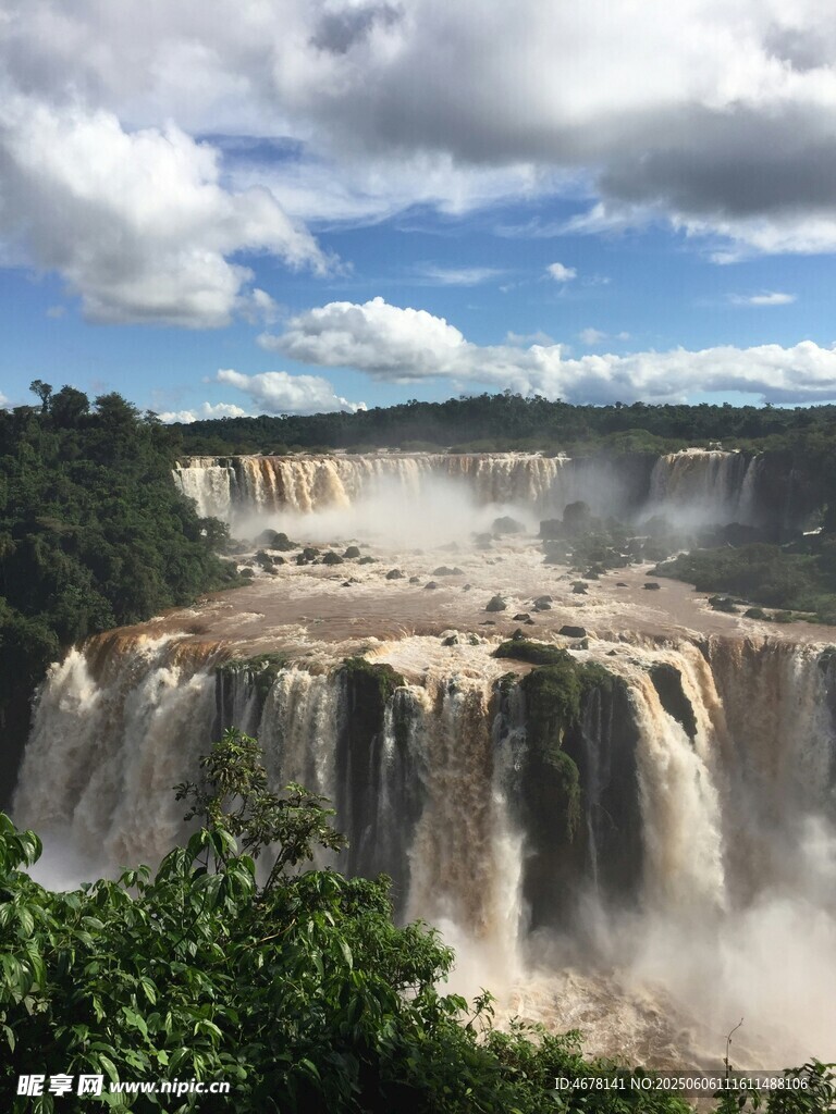 壮观伊瓜苏瀑布自然美景