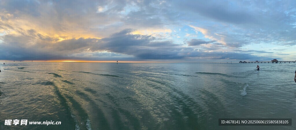 海边壮丽日出美景