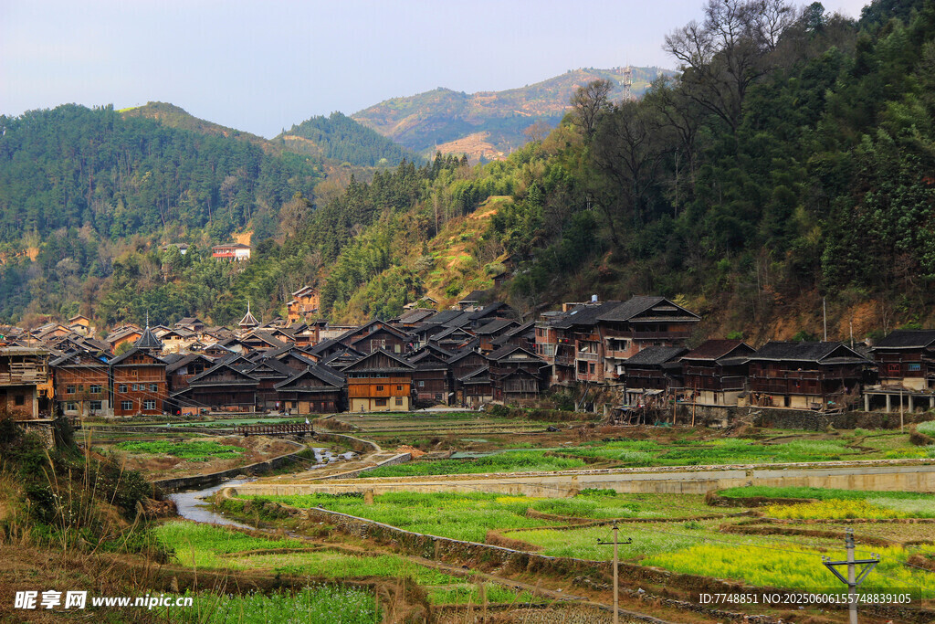 山村田园风光美景