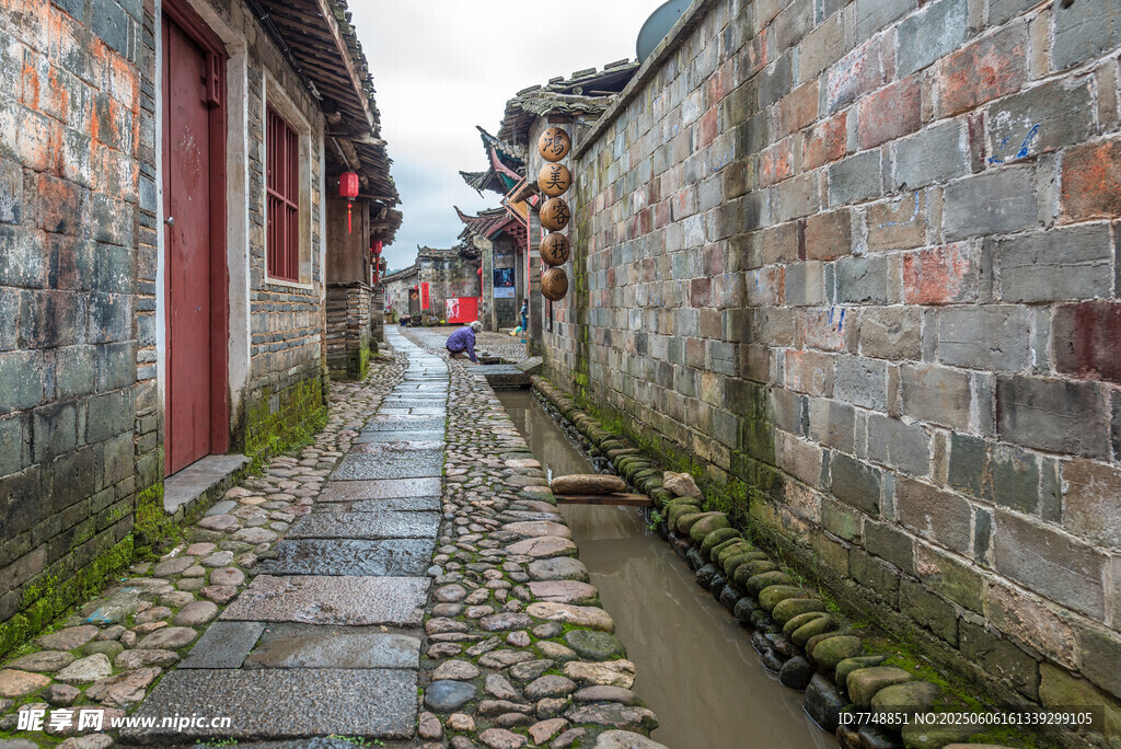 古巷石板路 静谧水乡风情