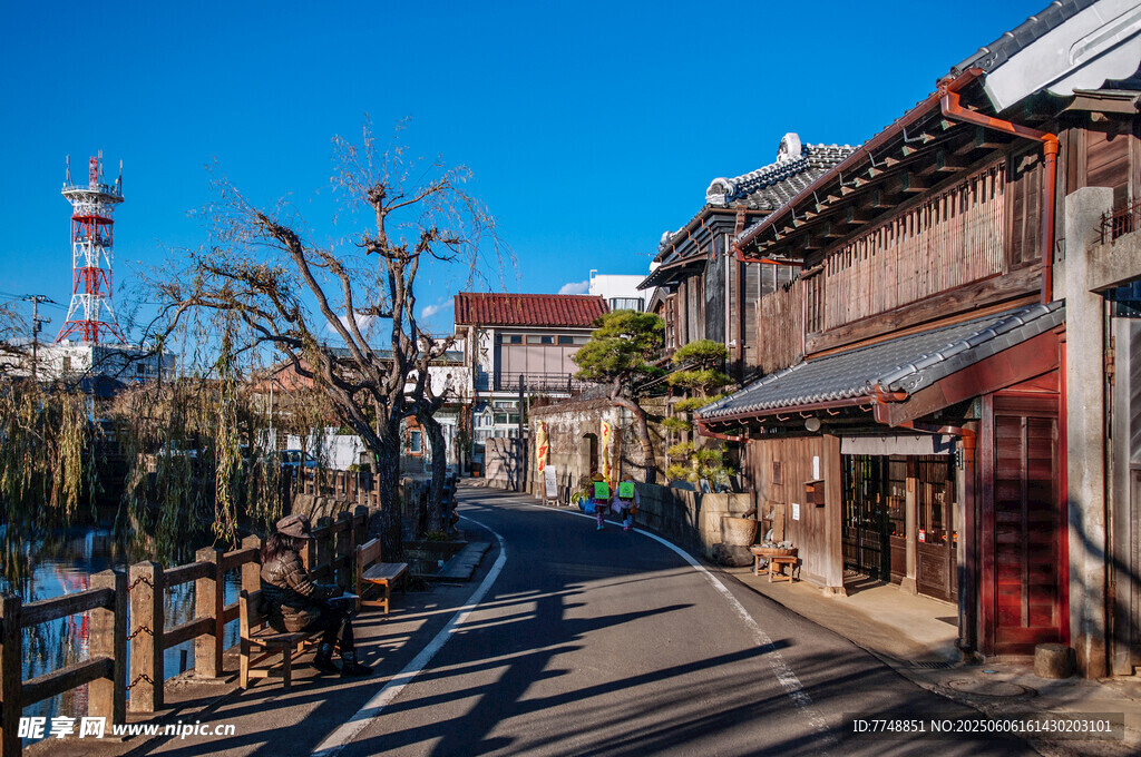 日式古朴街道风景
