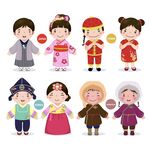 各族儿童服饰展示
