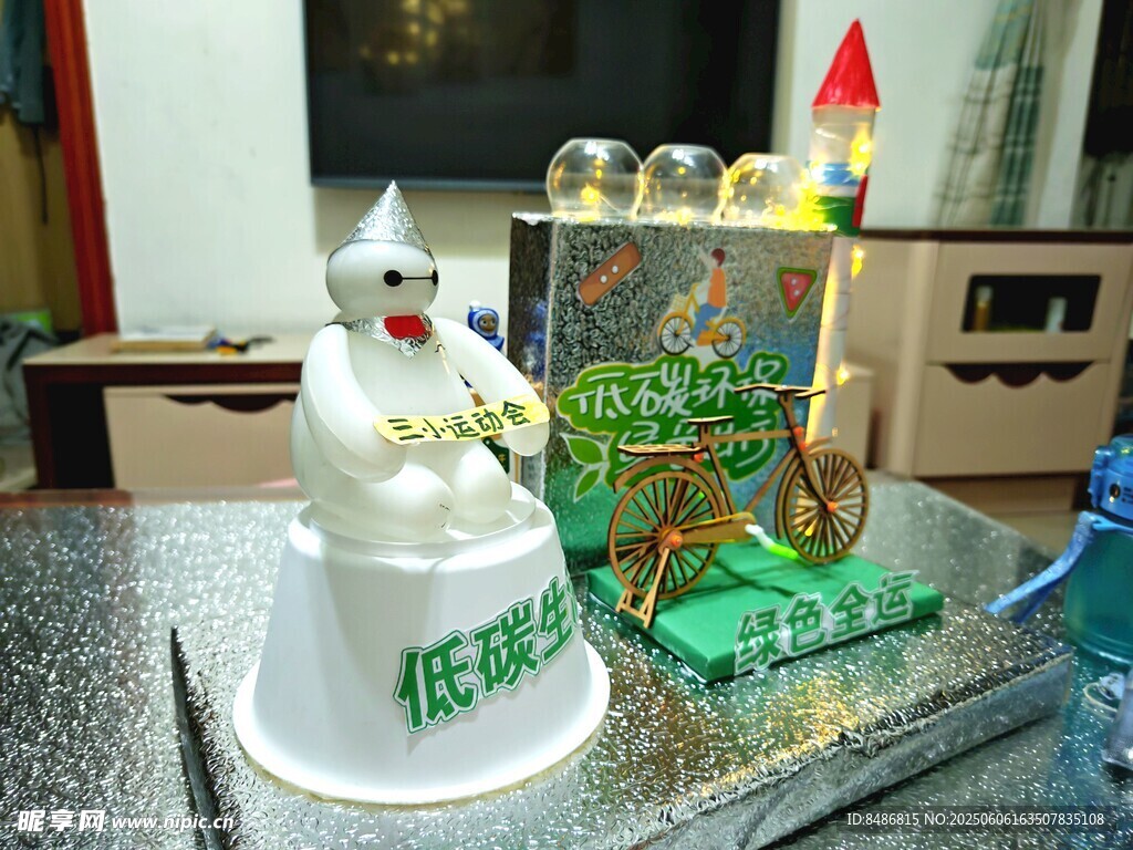 创意手工雪人及周边模型