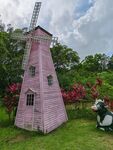 粉色风车小屋景观