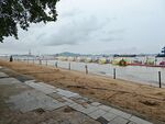 海滨步道阴天景色