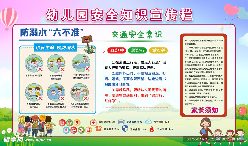 幼儿园安全教育宣传栏