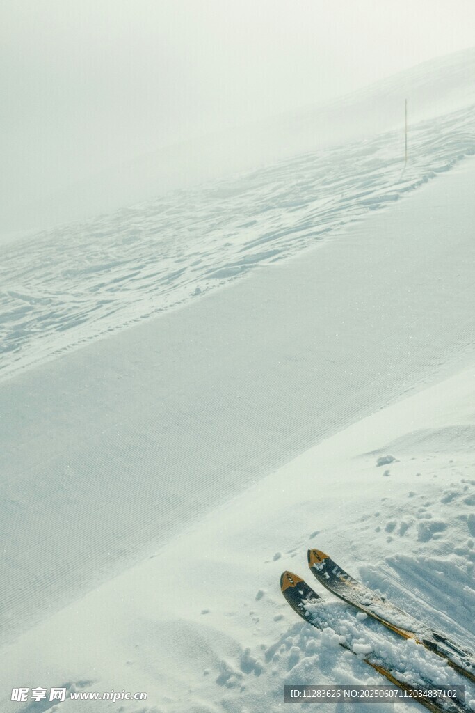 雪地滑雪场景