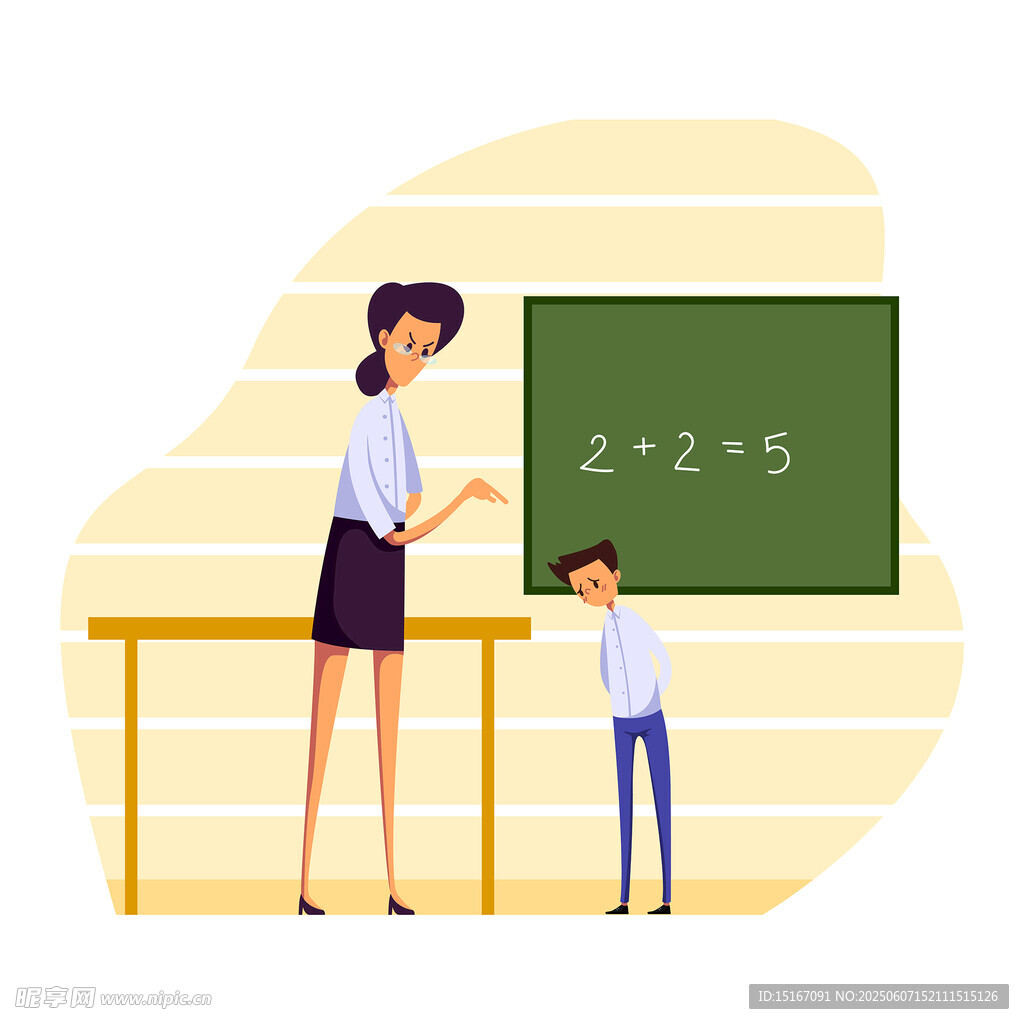 老师指导学生做数学题
