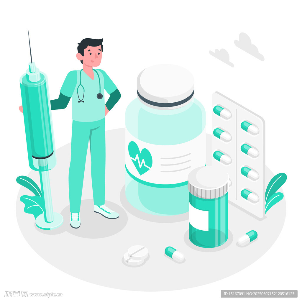医护与医药用品插画