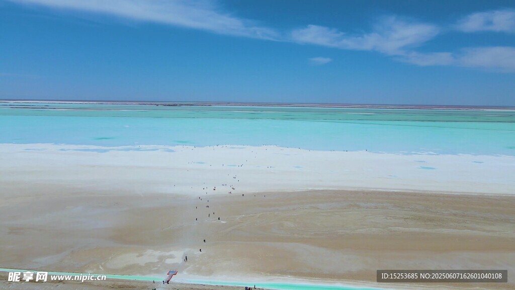 梦幻盐湖美景