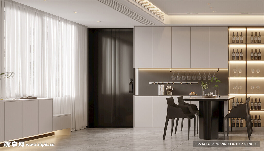 现代简约风餐厅室内设计