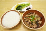 钵子豉汁排骨蒸饭
