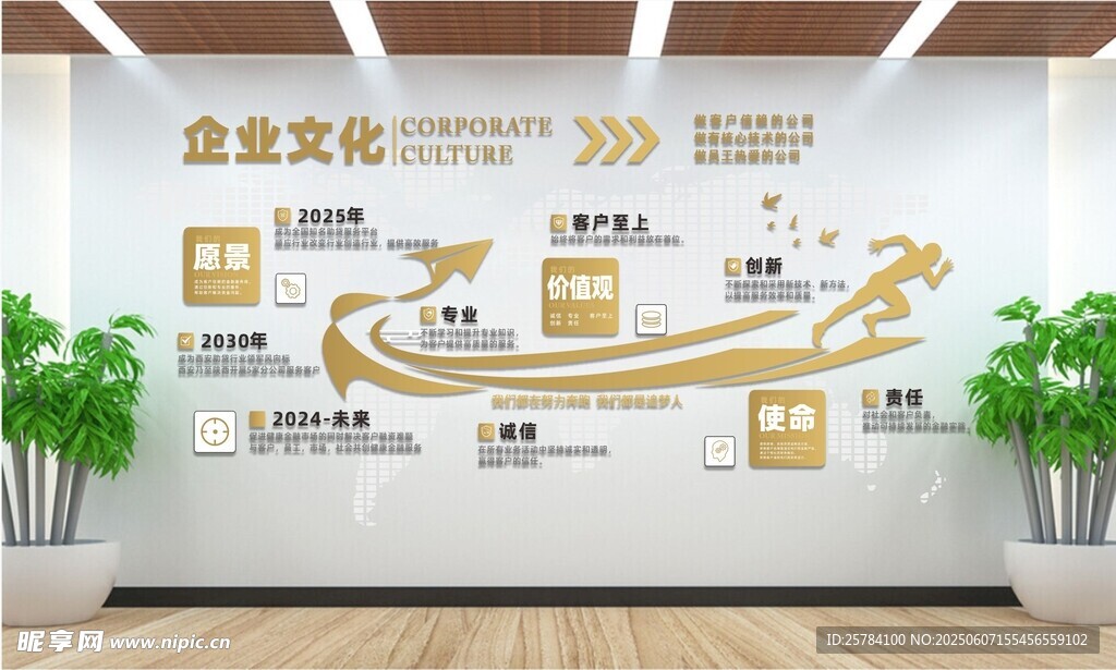 企业 创意 文化墙 设计 信念