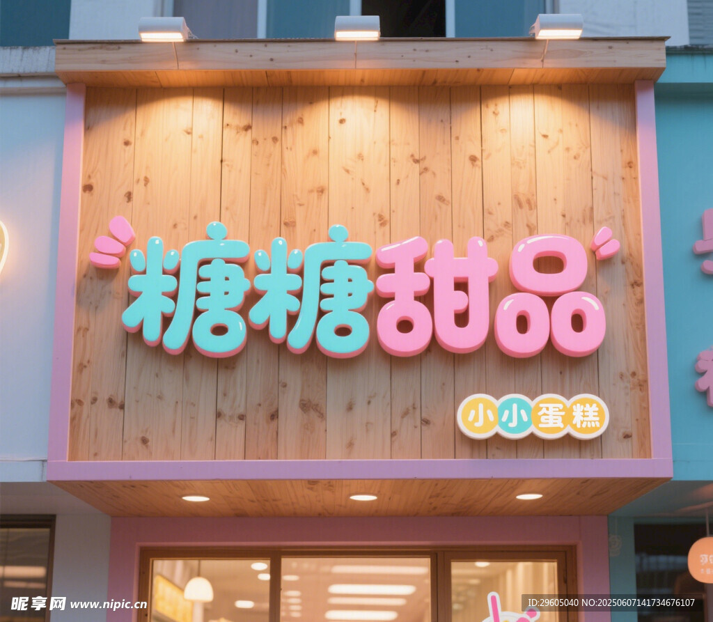 糖糖甜品门头