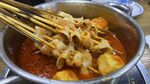 涮肚 热气腾腾的火锅食材