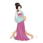 古风持扇优雅古装女子