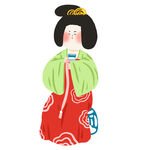 日本传统和服女子形象