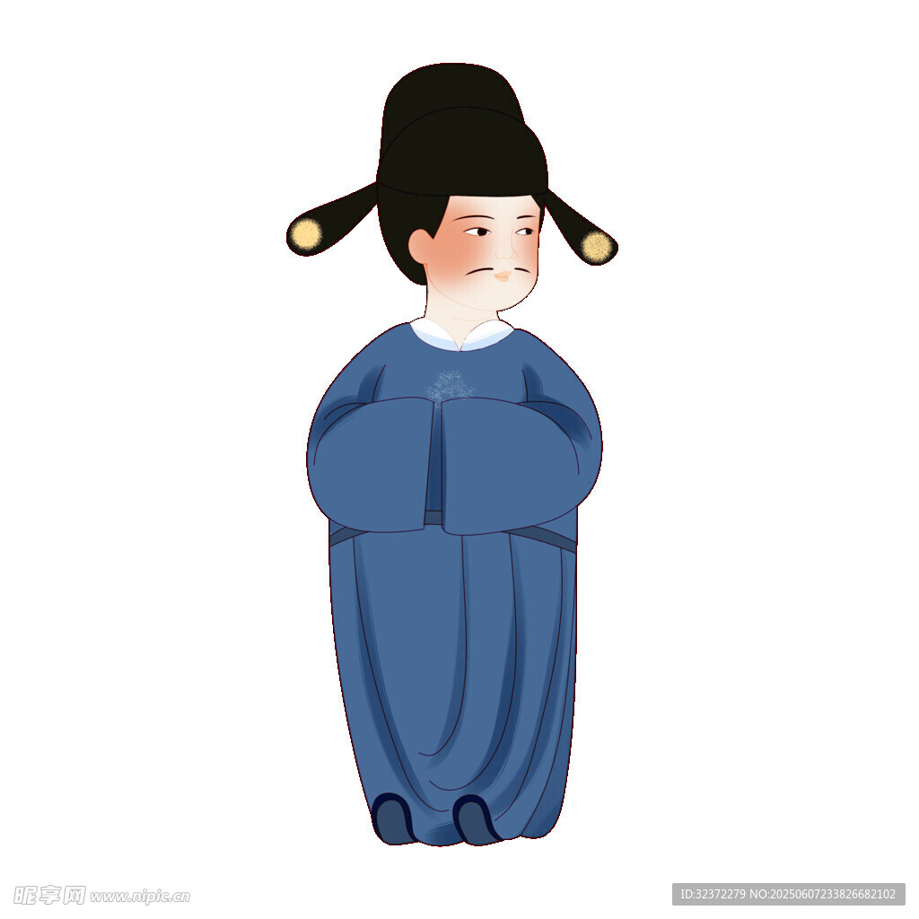 古代官员形象插画