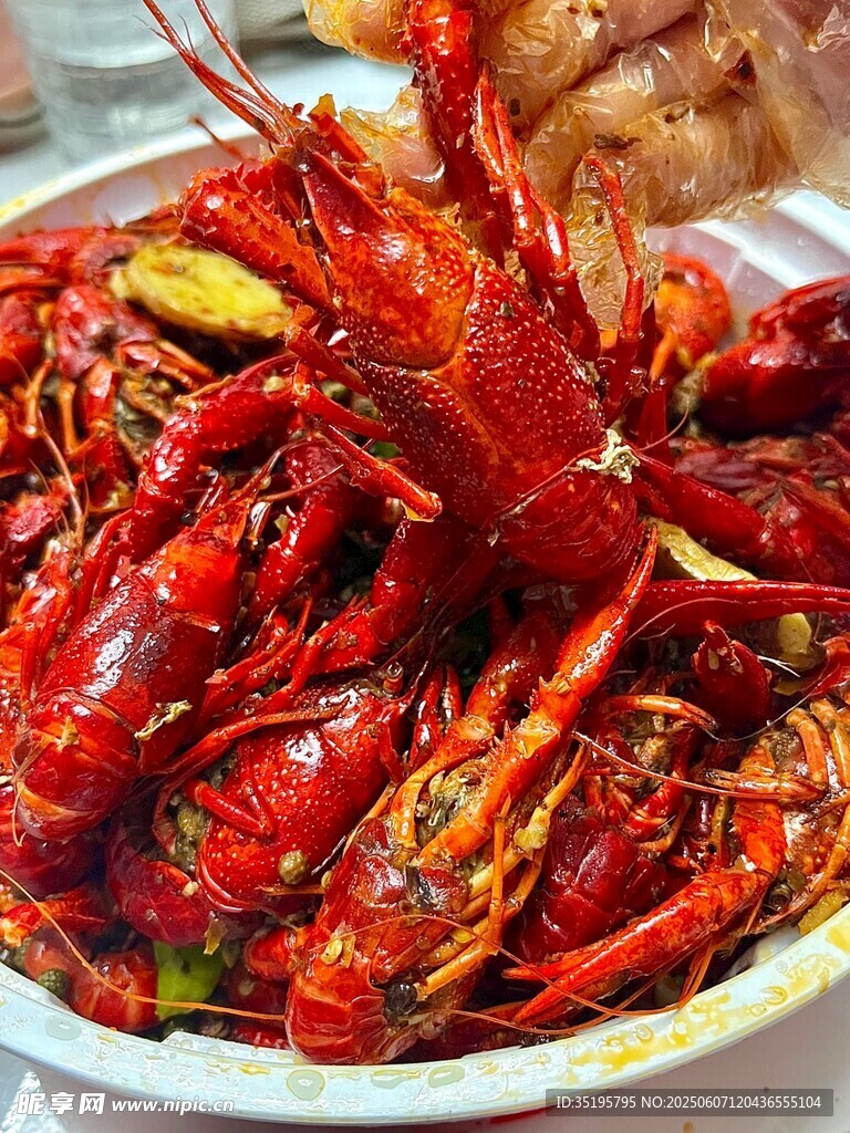 美味诱人的麻辣小龙虾