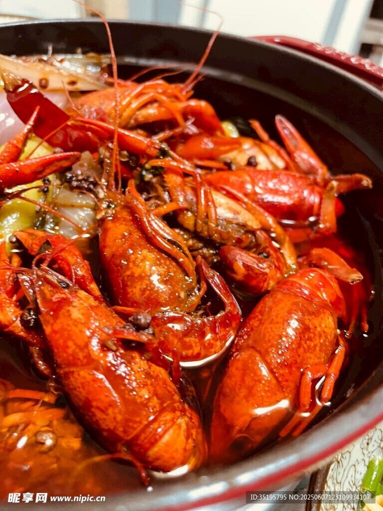 美味诱人的麻辣小龙虾