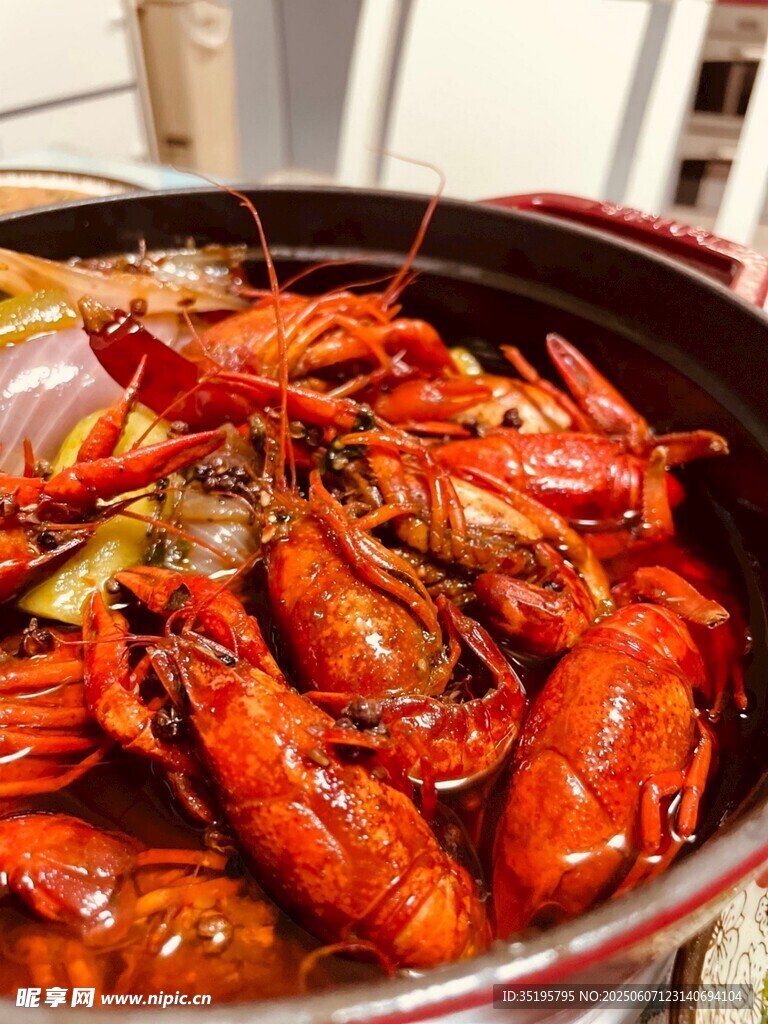 美味诱人的麻辣小龙虾
