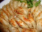 美味煎饺摆盘精致