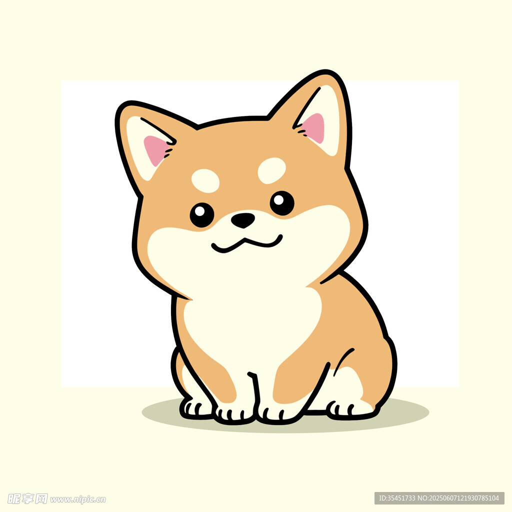 可爱柴犬卡通形象