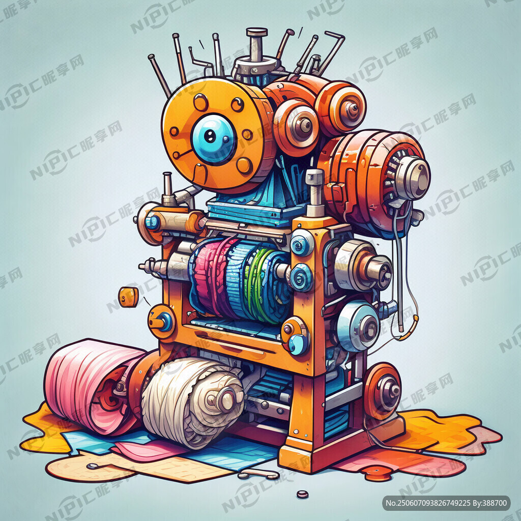 卡通纺织机